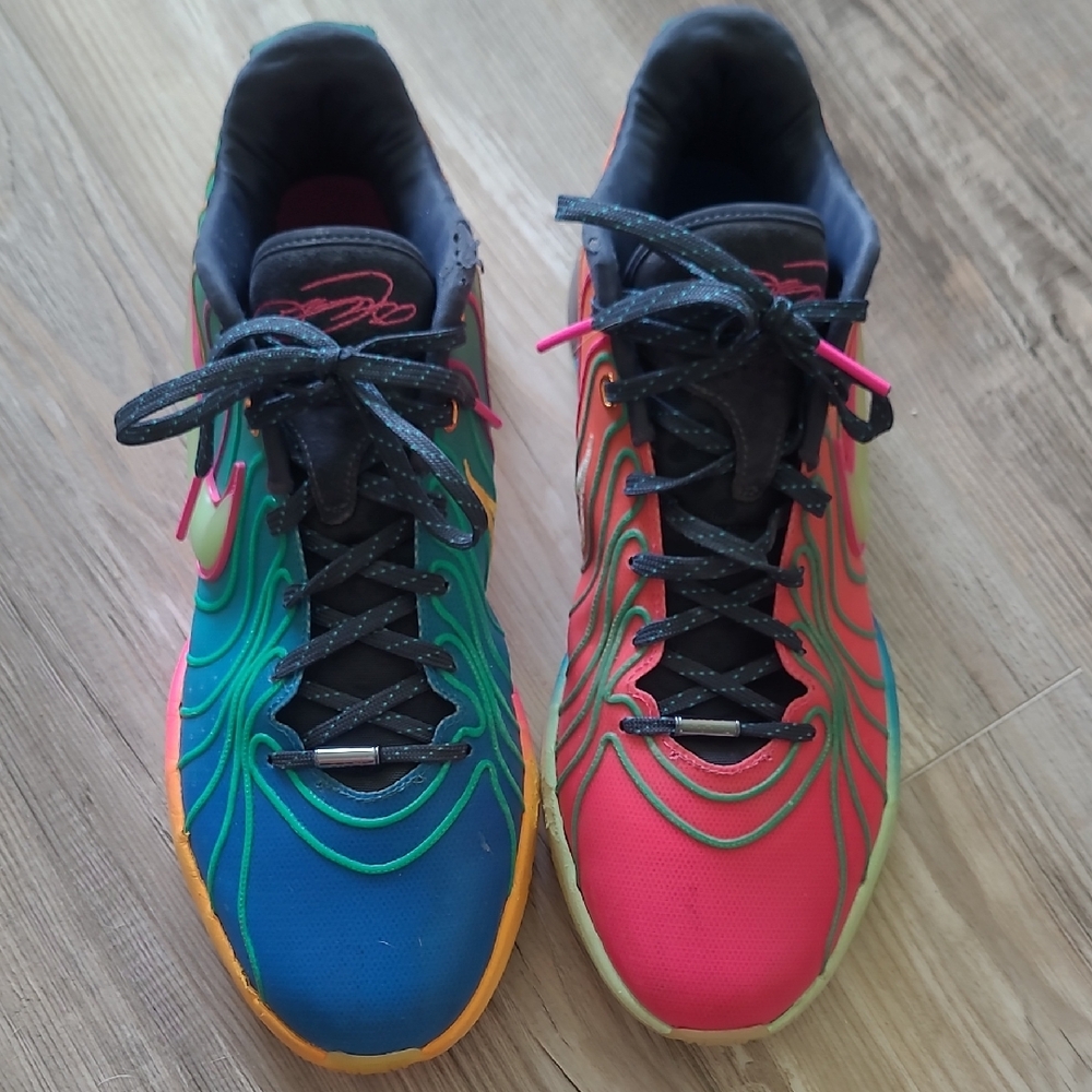 Nike Multicolor Athletic Shoes - Blue, Pink, Orange